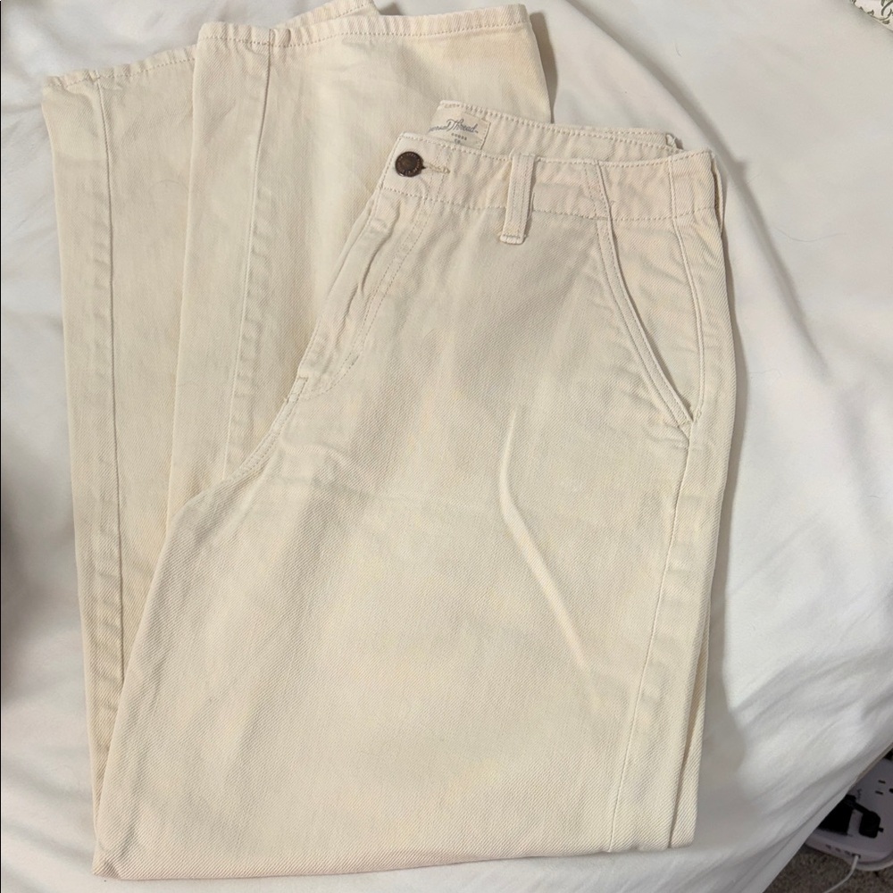 Universal Thread Cream Wide Leg Jeans